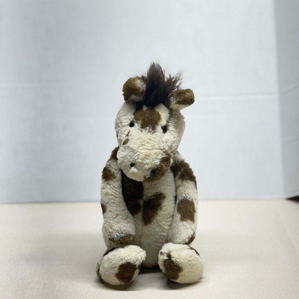 Jellycat London Medium 12’’ Bashful Spotted Pinto Pony Plush - RARE